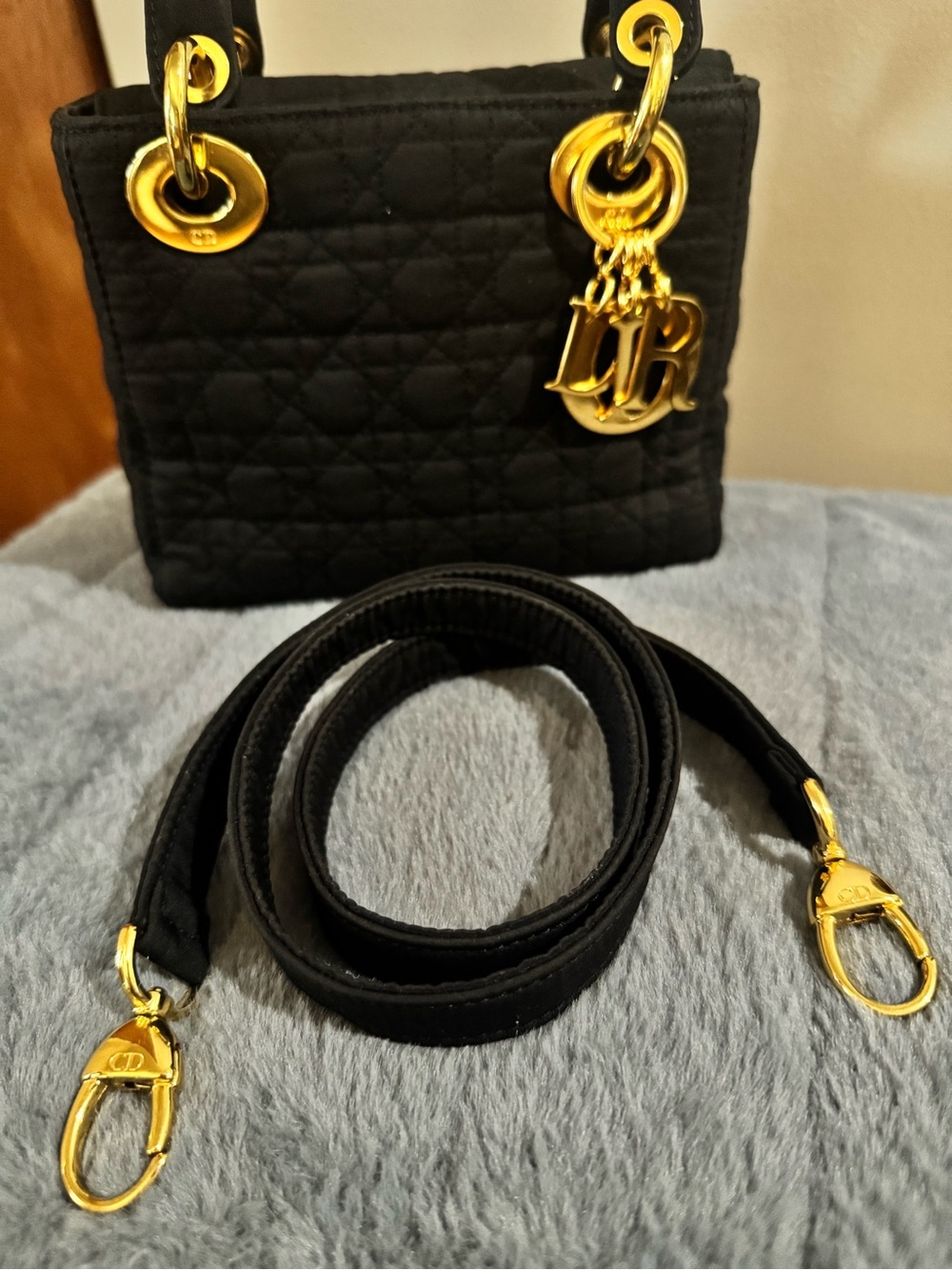 Lady Dior Mini Nylon Black - Picture 6 of 12